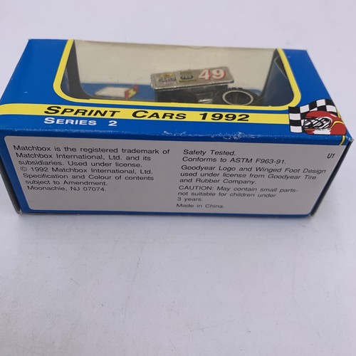 MATCHBOX 1992 S2 SPRINT CAR set BLANEY, WOLFGANG, DAVIS, KREITZ, GAERTE, EASH - Foto 16 di 16