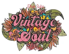 Sublimation Print Vintage Soul Ready To Press Heat Transfer