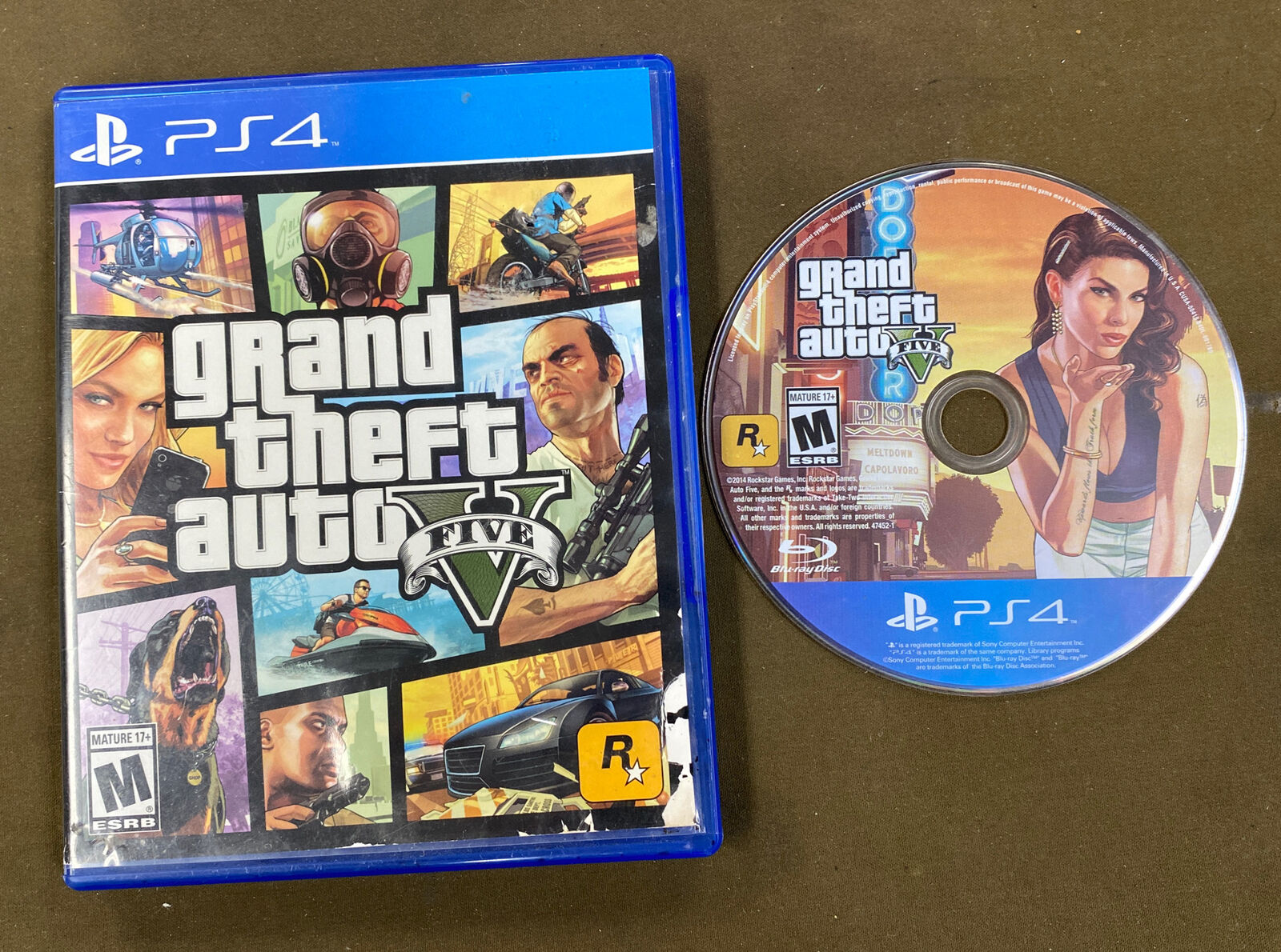 Grand Theft Auto V (PlayStation 4, 2014) PS4..FREE S&H!!!