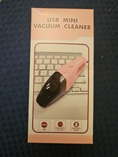 USB Mini Pink Vacuum Cleaner Handheld New Computer Desk Couch Girl