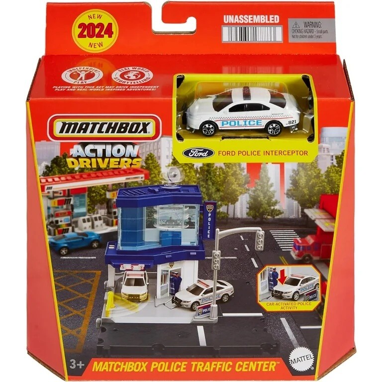 2024 Matchbox Action Drivers Police Traffic Center, Ford Police | eBay