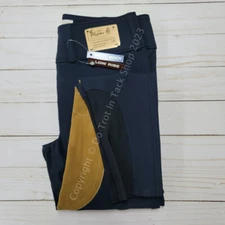 Tailored Sportsman Girls Vintage Trophy Hunter Boot Sock Breeches Black&Blue/Tan