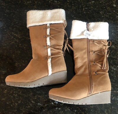 NWT Girl's American Eagle Brown Boots Size 4