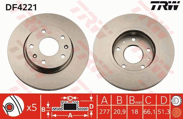 Disques de frein Freelander 1 anti-vibration pour corriger le freinage des 4x4 TD4
