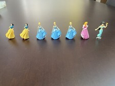 PRINCIPESSE DISNEY 7 PEZZI CON DOPPIONI H. 4 cm