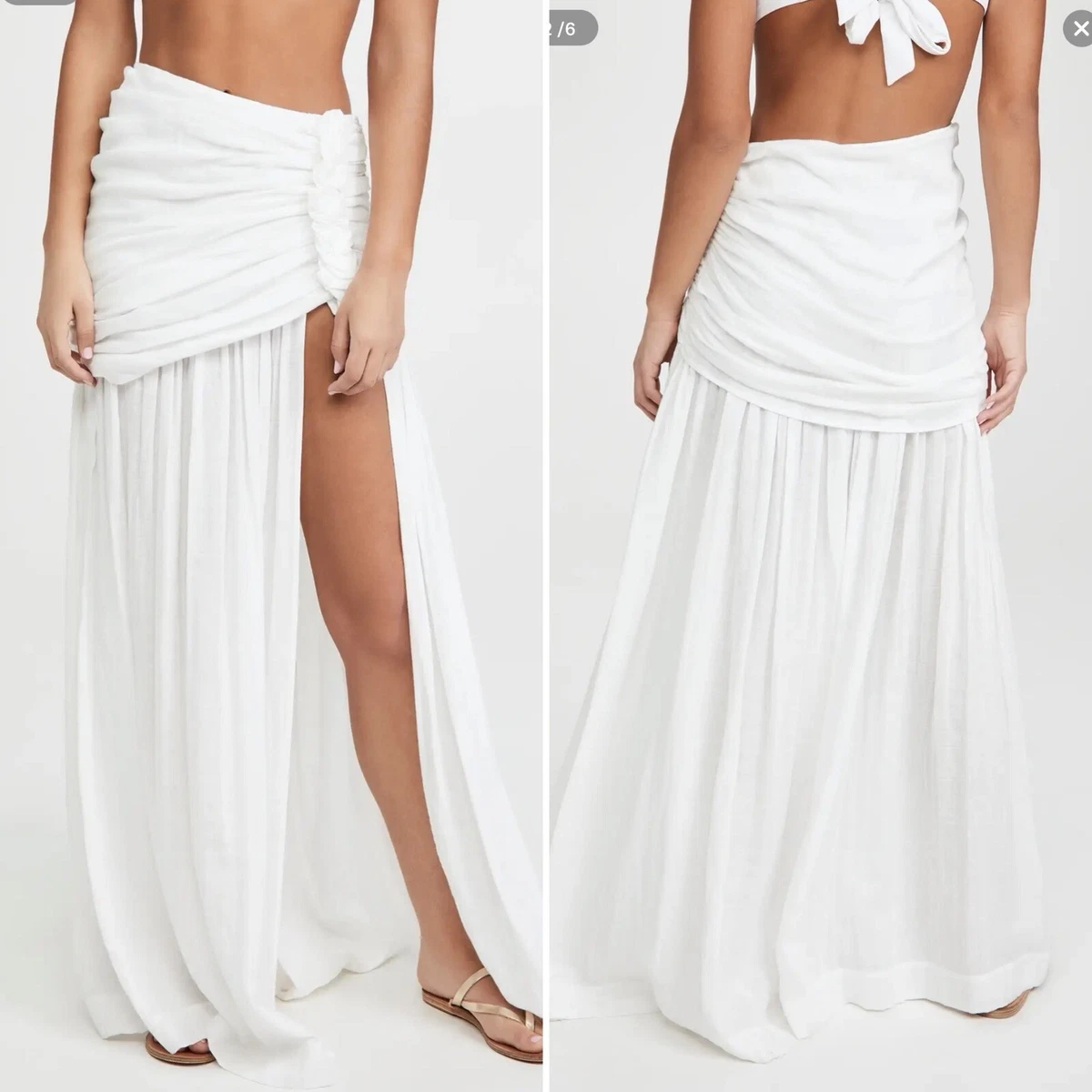 White maxi skirt clearance queen