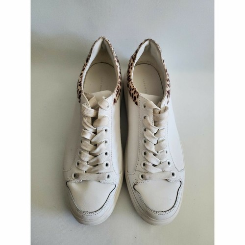 zara leather platform sneakers