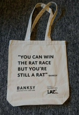 banksy tote bolsa