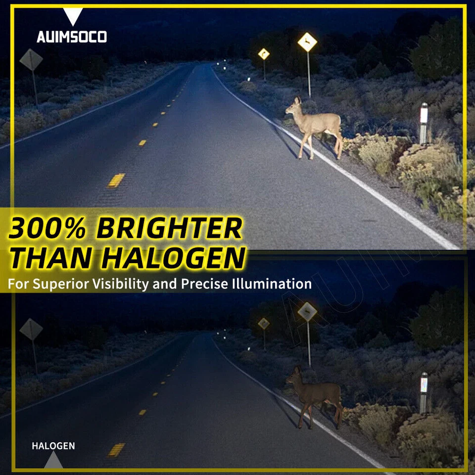 For Audi Allroad Quattro 2001-2005 LED Headlight Kit Bulbs Super Bright 36000LM - Image 2 of 4