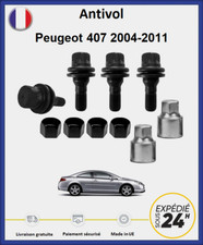 FARAD Radschloss-Muttern Schwarz Peugeot 407 2004-2011 4 St. + 2 Schlüssel