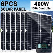 2400 Watts Solar Panel Kit 100A 12V Battery Charger with Controller Caravan Boat
