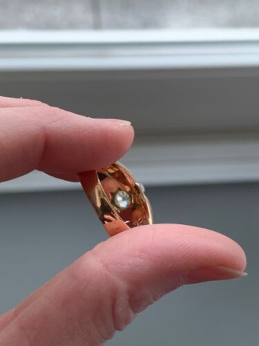 Ring Gold 750 Altschliff Brillant 0,38 Karat 11 Gramm Blickfang! - Bild 6 von 10