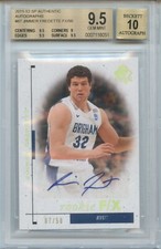 2011-12 SP Authentic Jimmer Fredette RC Rookie Auto Gold 7/50 JSY NO. BGS 9.5