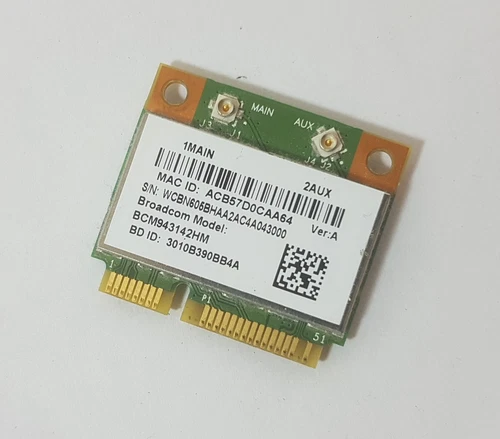 Wlan Bluetooth Card Mini PCIe Broadcom BCM943142HM aus Acer Aspire E5-571