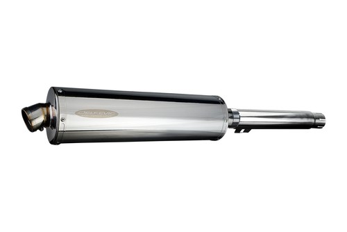Yamaha SR500 78-81 SR400 2015-18 Slip On 18" Oval Stainless Exhaust Muffler Kit - Picture 2 of 5