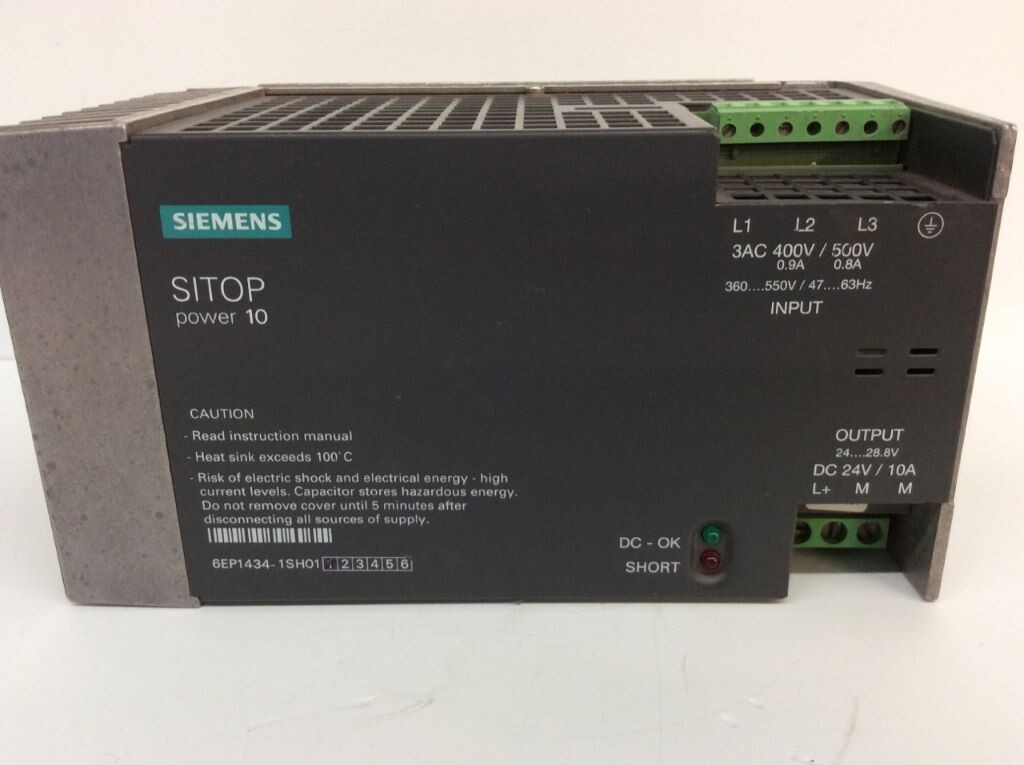 6EP14341SH01    - SIEMENS -    6EP1434-1SH01    Power supply 10A   RECONDITIONNÉ