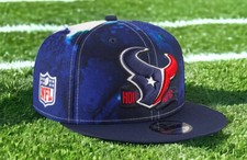 HOUSTON TEXANS 2022 NFL NEW ERA 9FIFTY SIDELINE INK DYE SNAPBACK HAT CAP
