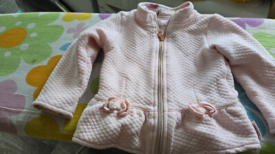 Ted Baker Kleinkind Mädchen Jacke 18-24 Monate ROSA GESTEPPT