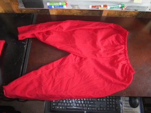 Vtg Santa's Best Rennoc Polyester Santa Costume Halloween Outfit Large Christmas - Picture 8 of 8