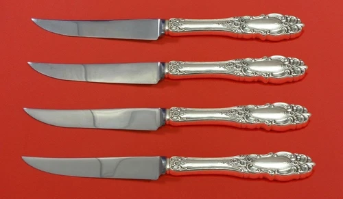 Grand Duchess by Towle Sterling Silver Steak Knife Set 4pc HHWS Custom 8 1/2"