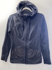 Zella Gray Hoodie Full Zip Jacket Medium Butter Soft Pockets Fitted Athletic