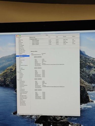 2015 iMac MK482LL/A A1419 i7 4.0Ghz 27in 8GB RAM 32GB SSD + 1TB - Picture 12 of 13