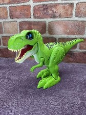 Robot Alive Attacking Green T-Rex Battery Powered Robotic Dinosaur