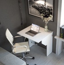 Folding Table White Wall Hideaway Desk Bingo