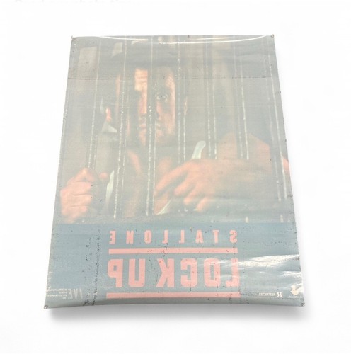Vintage 90s Rare Lock up Stallone movie poster