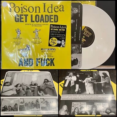 POISON IDEA Get Loaded And Fuck EP 12'' White Vinyl /100-Void Negative Approach
