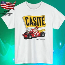 CASITE Engine Additives logo white tshirt size large