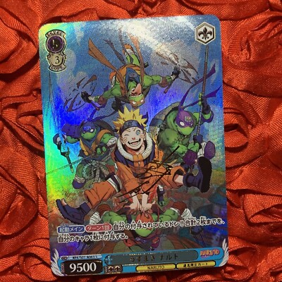 Naruto X Teenage Mutant NINJA Turtles Rare Influence ACG Waifu Anime Card