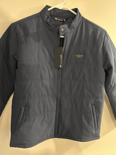 Chaqueta acolchada juvenil Travis Mathew Interlude niños talla M estado de ánimo índigo