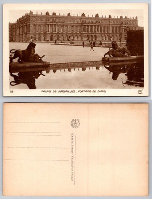 Palais De Versailles Fontaine De Diane France Postcard