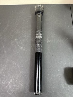 Vintage Maglite 6D Cell Flashlight Black USA Mag-Lite As Is Untested Parts Repa