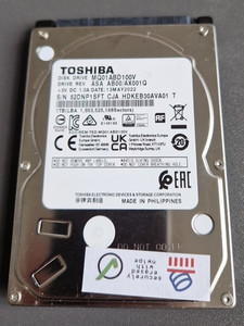 1 TB HDD Toshiba MQ01ABD100V (MQ01ABD100V) - als Ersatzteilspender