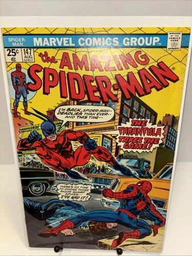 The Amazing Spider-Man #147 (Marvel Comics 1975) Tarantula Deadly Beast VG