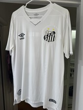 Umbro Men’s Large Santos FC Home 19/20 Jersey Kit Used