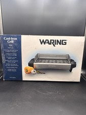 Waring Pro Electric Cast Iron Indoor Grill - WCIG200SA 1800W Commercial Griddle
