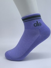 Size L ALO Yoga Half-Crew Socks All Seasons Socks - New without tags - Purple