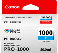 Original Canon Tintenpatrone Cyan Pfi-1000C 0547C001