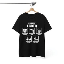 I Support LGBTQ Shirt, Funny Meme Shirt, 100 Cotton Unisex Shirt, Trendy Shirt