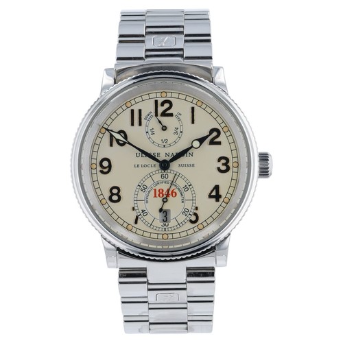 Ulysse Nardin Marine Silver Dial Stainless Steel 38mm Automati...