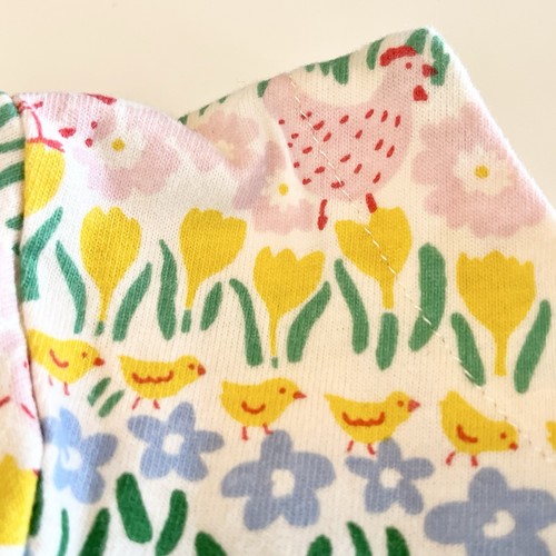 Mini Boden Dress 6-7Y Bunny Floral Pockets Short Sleeve Preppy Animals Knit - Picture 3 of 7