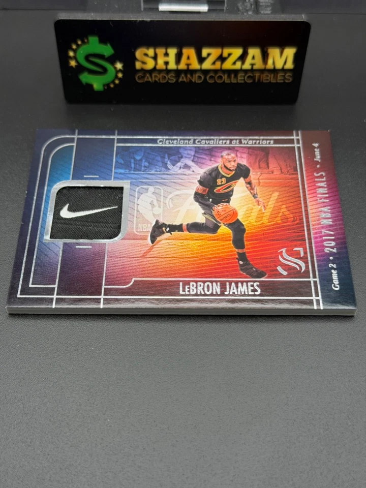 2024 Panini Silhouette LeBRON JAMES Nike Swoosh Game Used 2017 NBA Finals FM-LJM - Image 3 of 4