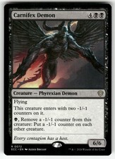 Carnifex Demon 72 Rare Commander: Lorwyn Eclipsed Magic: The Gathering Near Mint
