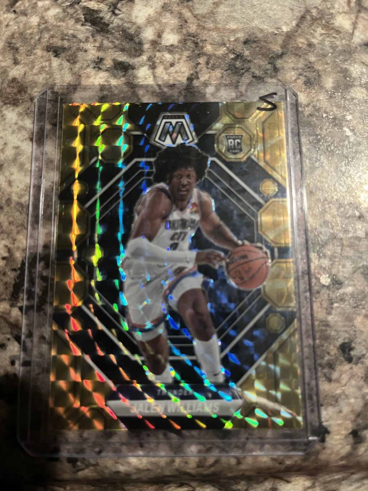 2022-23 Mosaic Jalen Williams #217 Rookie yellow reactive