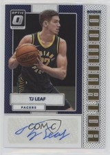 2017-18 Panini Donruss Optic Rookie Dominator Signatures 35/49 TJ Leaf Auto s3g
