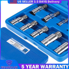 Metric Xzn Triple Square Spline Bit Socket Set 10 Piece M4-m18 With Case Metric Xzn Triple Square Spline Bit Socket Set 10 Piece M4-m18 With Case
