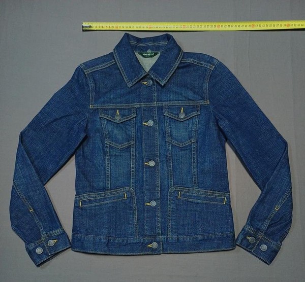 Men Eddie Bauer Jacket Black Denim 34 / XS / 42